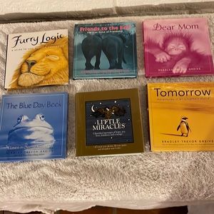5 Inspirational Hardback Books with Slip covers, ~ 6 x 6 inches